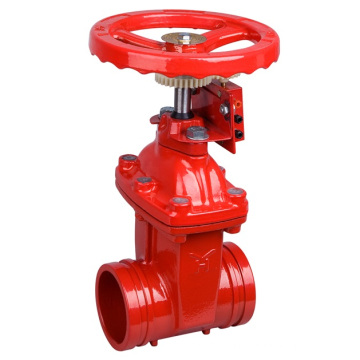 FIRE FIGHTING RISING STEM RESILIENT SEAT SIGNAL CAST IRON GATE VALVE